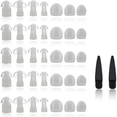 MEDca Hearing Amplifier Ear Tips Replacement Set with Cleaning Brushes, Multicolor