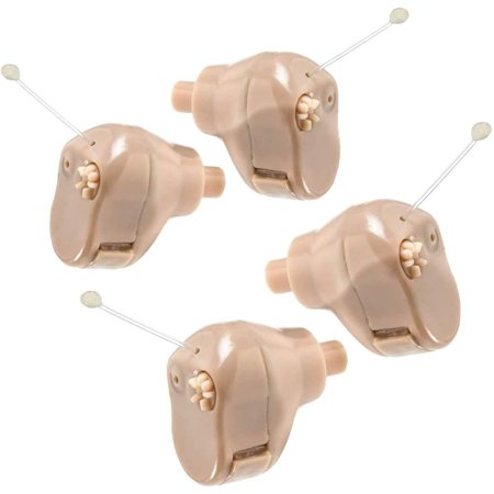 MEDca Hearing Amplifier Multicolor Set Mini ITC 2 Pair in Ear Digital Sound Enhancer Upgraded Design