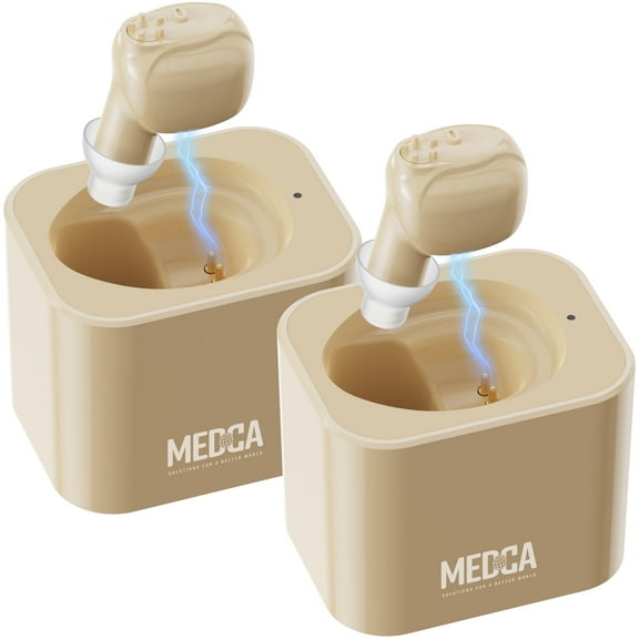 MEDca ITE Mini Ear Rechargeable Multicolor Amplifier Microtron Pair