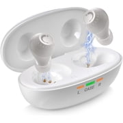 MEDca Mini Digital Hearing Amplifiers ITE Rechargeable Personal Sound Amplifier, Hearing Aid - White