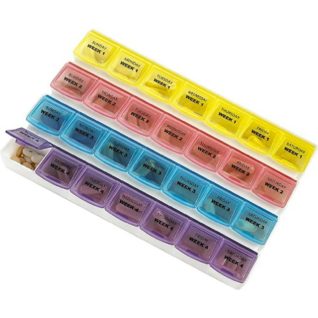 MEDca Monthly Pill Organizer 28 Day Extra Large MEDca Monthly Pill