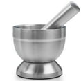 thumbnail image 1 of MEDca Pill Crusher Food Grade Stainless Steel Pestle Medicine Grinder Set, H x 5.5 in - Material Steel, 1 of 9