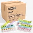 thumbnail image 1 of MEDca Pill Organizers (40-Pack) with Weekly & Daily 4-Times-A-Day Compartments, BPA-Free, Travel-Friendly Case for Vitamins & Medication, Portable Pill Box, 1 of 8