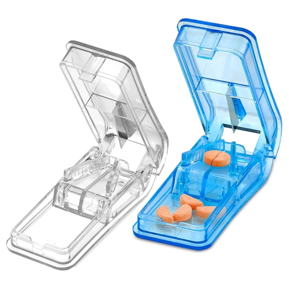 MEDca Pill Splitters Cutters with V Grip for Small & Medication P/K 2 - Plastic