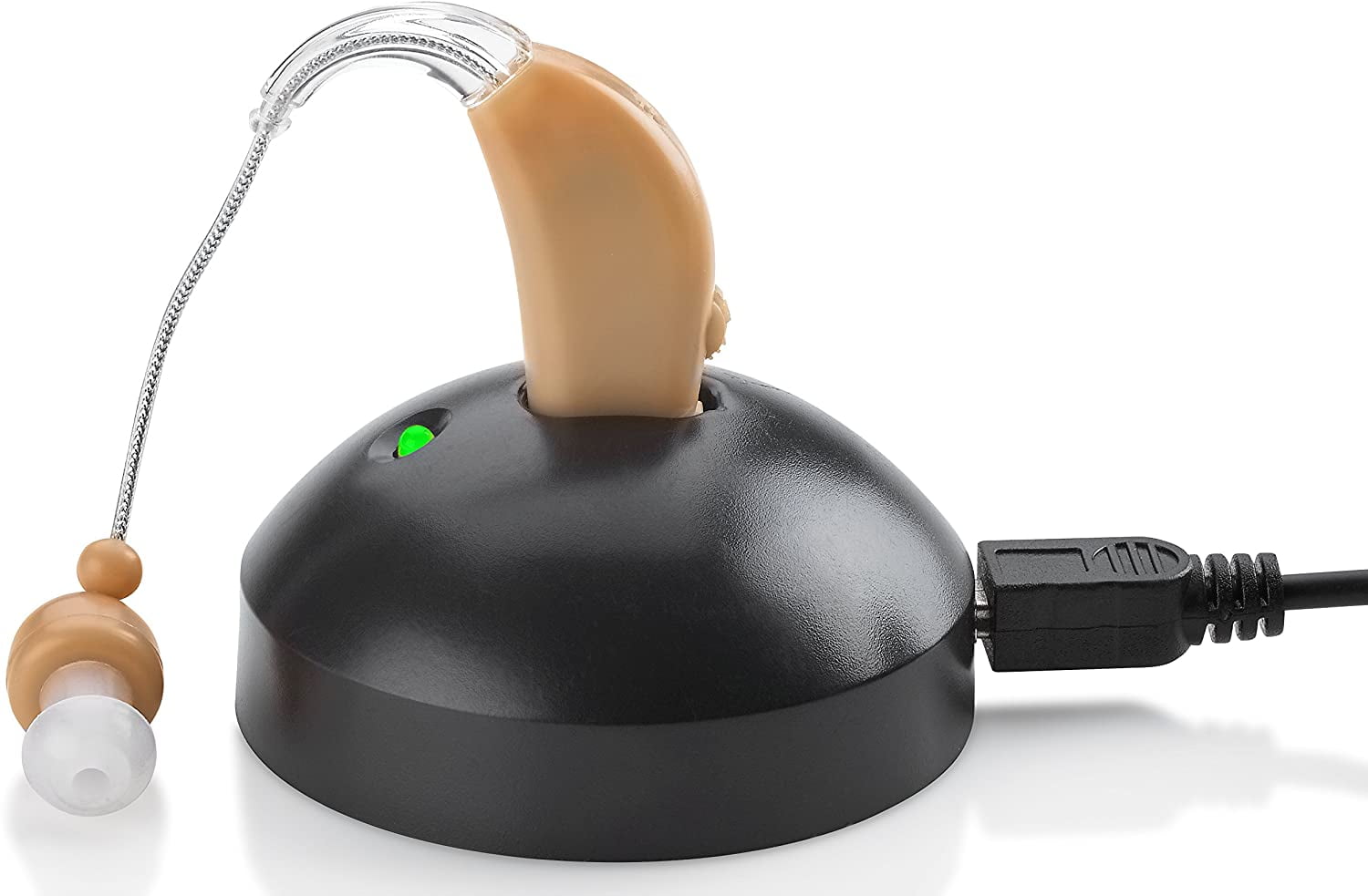 MEDca Rechargeable Ear Hearing Amplifier Behind the Ear, Beige Color ...