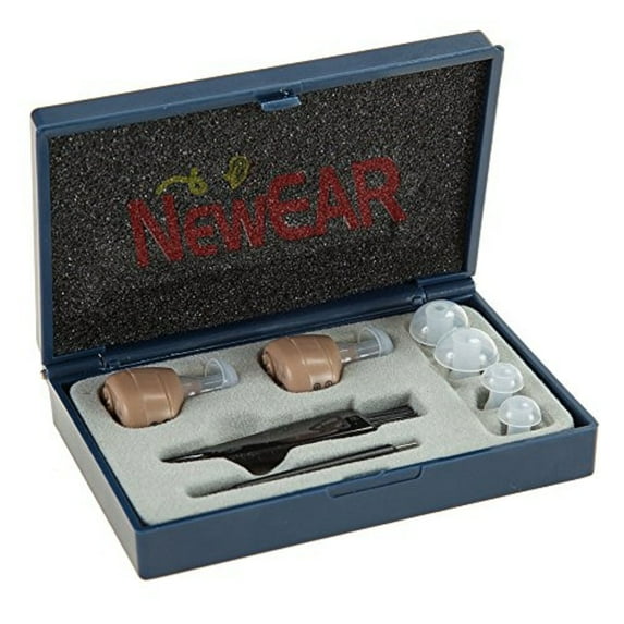 MEDca Rechargeable Multicolor Hearing Amplifier Kit with Case, 1 Pack