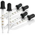 thumbnail image 1 of MEDca Reusable Disposable 1 mL Glass Dropper & Bottles with Straight & Bent Tip - 6 Pack, 1 of 10