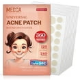 thumbnail image 1 of MEDca Universal Acne Patches | 2 Sizes | Hydrocolloid Bandages | 360 Pcs, 1 of 9