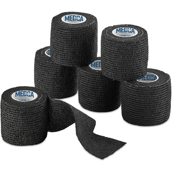 MEDca Self-Adherent Bandage 2" x 5 Yards, 6 Pack Sports Athletics & Medical Tape