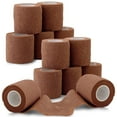 thumbnail image 1 of MEDca Self Adherent Cohesive Tape 2" x 5 Yds, 12 Pack Adhesive Bandages - Tan, 1 of 10