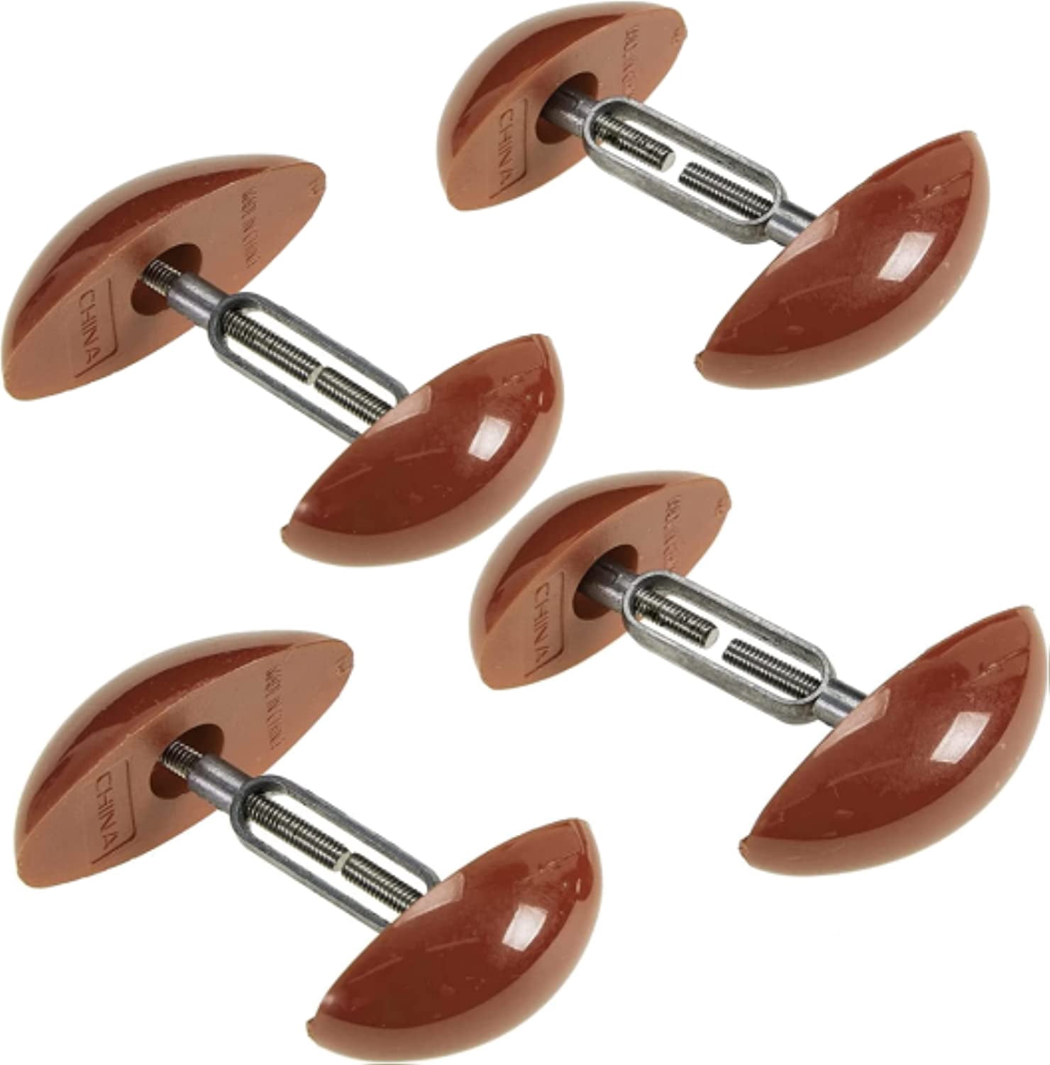MEDca Shoe Stretcher Total of 4 Stretchers, 2 Pairs, Brown, Plastic