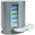 thumbnail image 1 of MEDca Weekly Pill Organizer, 1 Dispenser, 7 Stackable Compartments Four Times-a-Day - Morning, Noon, Evening, and Bedtime, Grey, 1 of 10