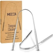MEDca Stainless Steel Reusable Tongue Cleaner & Scraper Value Pack, 2 Pack