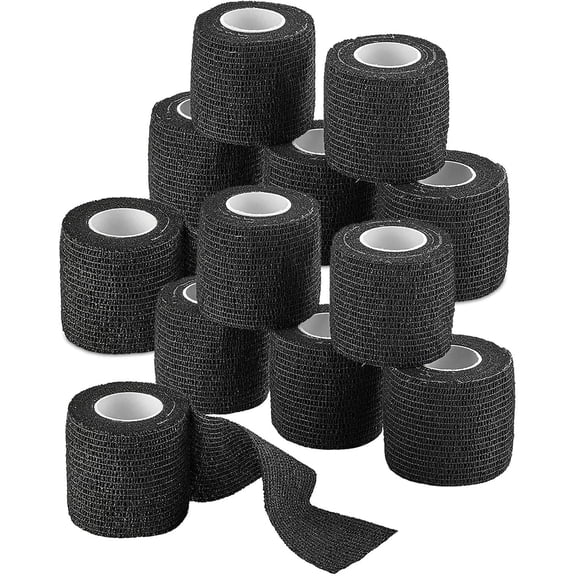 MEDca Vet Wrap Pack of 12-2 inch x 5 Yard Rolls Self Adherent Wrap Bandage