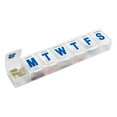 thumbnail image 1 of MEDca 7-Day Extra Large Plastic Pill Organizer, Weekly Pill Planner, Frosted, 1 of 9