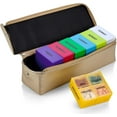 thumbnail image 1 of MEDca Weekly Pill Organizer - 7 Day Storage, with Gold Leather Case, 1 of 5