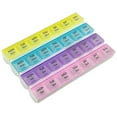 thumbnail image 1 of MEDca Weekly Pill Organizer, 4-Times-a-Day, BPA-Free Plastic Container, 1 of 9