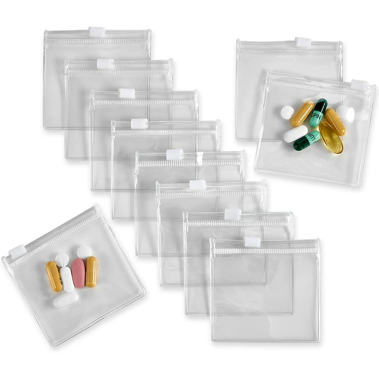  35Pcs Portable Pill Pouches for Medicine Travel