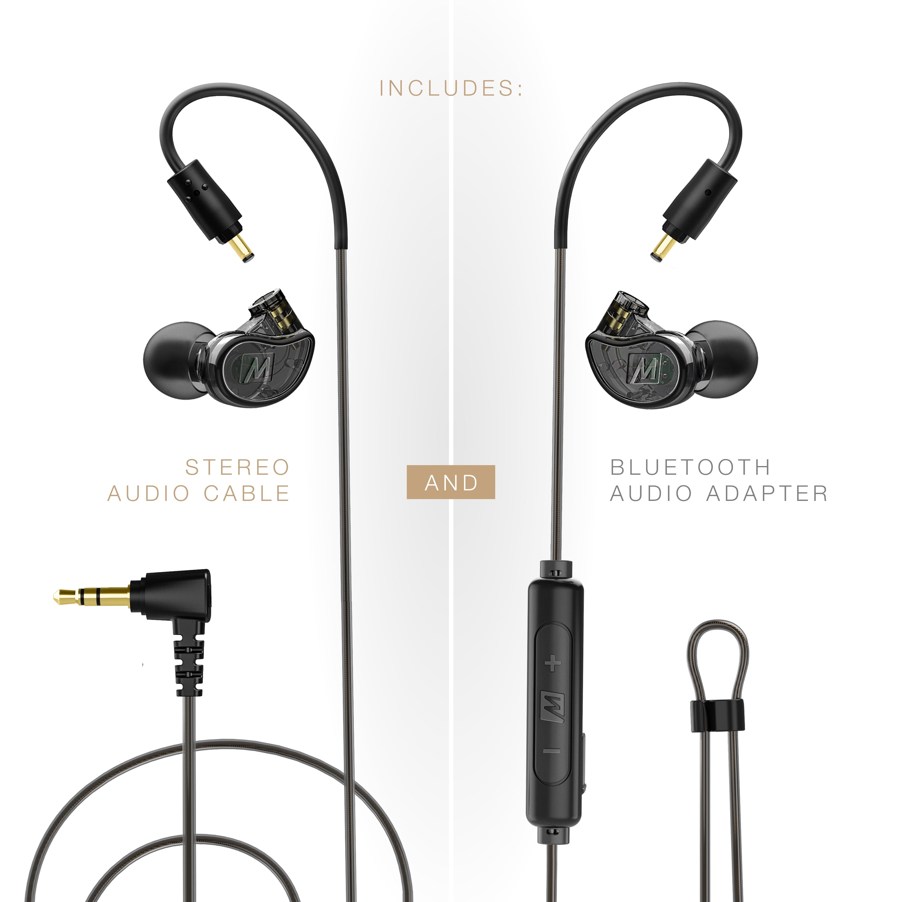 MEE audio M6 PRO Musicians' In-Ear Monitors Wired + Wireless Combo Pack ...