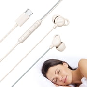 MEE audio SleepTones USB-C Wired Silicone Sleeping Earbuds with Built-In Mic & Volume Controls