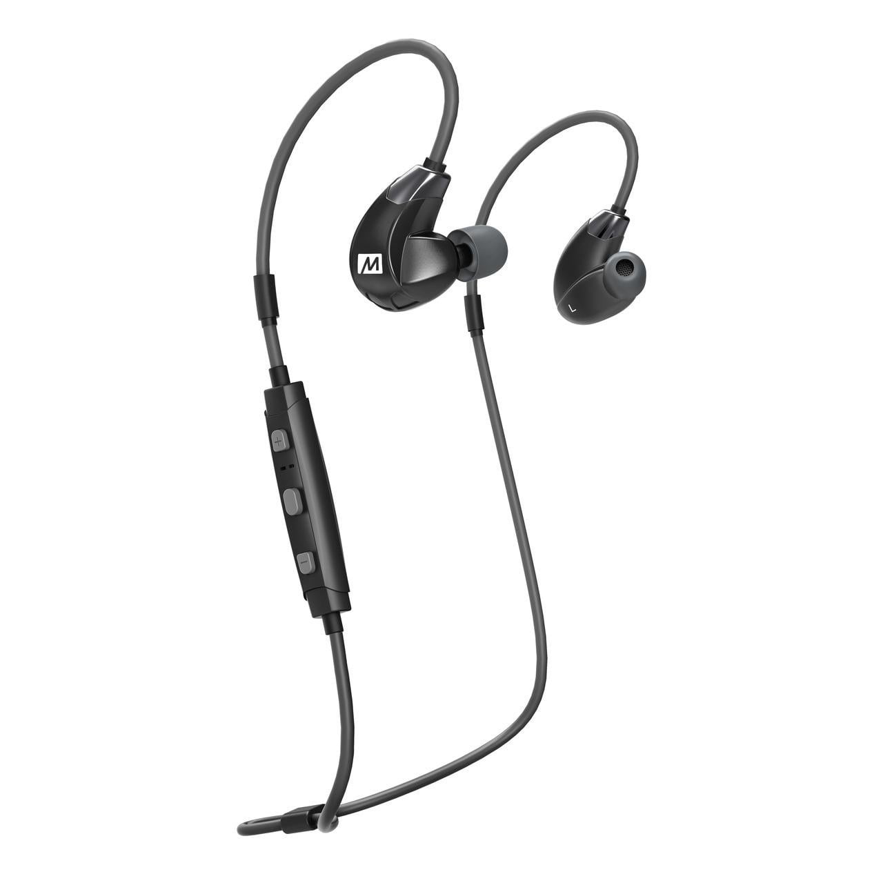 MEE audio X7 Plus - Earphones with mic - in-ear - over-the-ear mount - Bluetooth - wireless - black