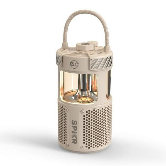 MEE audio lightSPKR Bluetooth Wireless Speaker + Camping Lantern, IPX6 Water Resistant (Desert Sand)