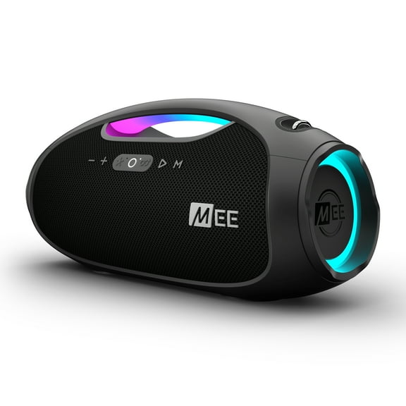 MEE audio partySPKR XL Bluetooth Wireless Speaker with Dynamic LED Lighting (Black)