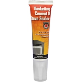 MEECO'S RED DEVIL 110, Cement Plastic, Black Gasket & Stove Sealer "Industrial Sealant", 3 oz
