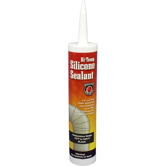 MEECO'S RED DEVIL 601B Silicone Sealant, Black