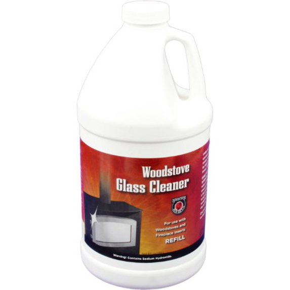 MEECO'S RED DEVIL 702 Wood Stove Glass Cleaner Refill - Removes Creosote, Soot & Smoke from Wood, Pellet, Coal Stoves & Fireplace Inserts (64 fl oz) - Made in the USA