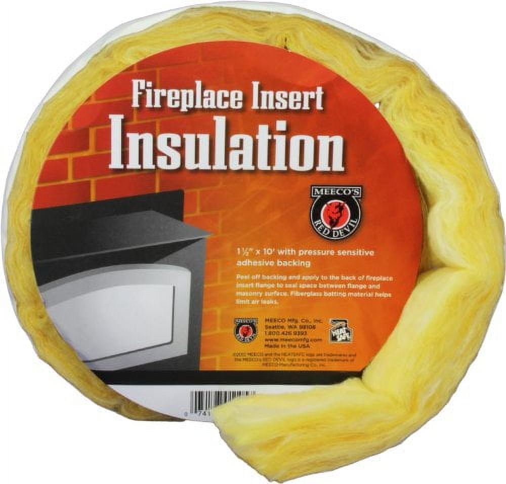 MEECO’S RED Devil 1105 Fireplace Insert Insulation - 10' x 1-1/2 ...