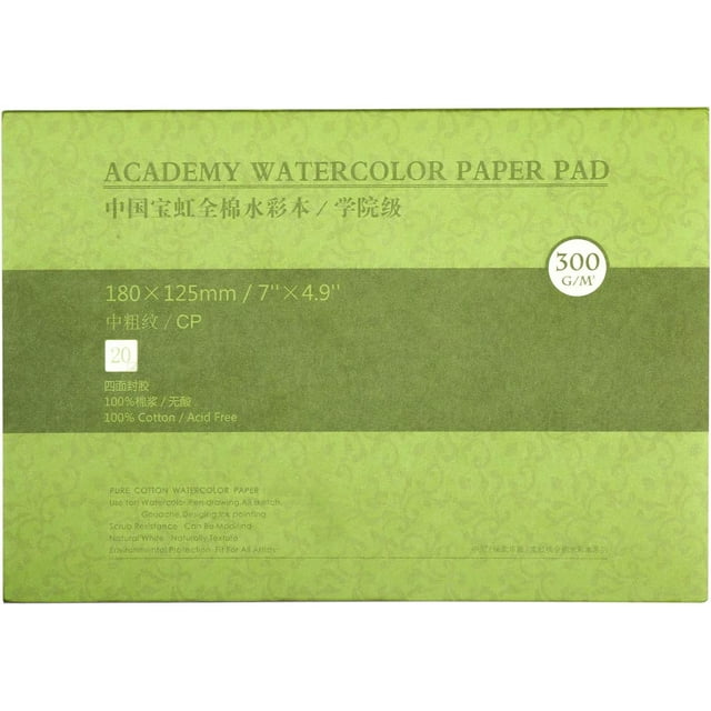 MEEDEN 100 Cotton Watercolor Paper, 5X7" Watercolor Pad, Art Sketchbook Pad for Painting and