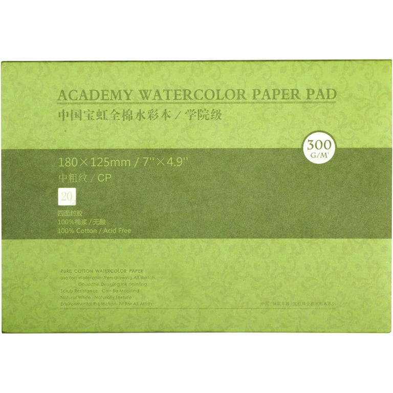 5 x 7 120Pcs 140LB/300GSM White Cotton Watercolor Paper Bulk Kids Wa –  WoodArtSupply