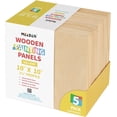 thumbnail image 1 of MEEDEN 10x10" Wood Panels for Painting, Square Wooden Panels for Crafts and Pouring Art, Unfinished Wood Canvas Board, 5 Pack, 1 of 7