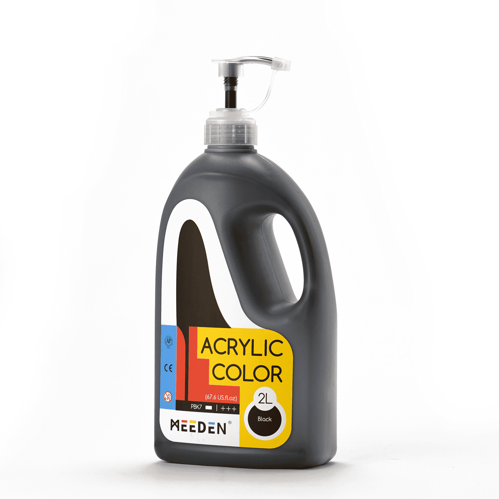 MEEDEN Burnt Umber Acrylic Paint with Pump Lid, 1/2 Gallon (2L /67.6 oz.) Heavy-Body Non-Toxic Rich Pigment Color, Perfect for Art Class, Wall Painting, Painting Party & Creative DIY