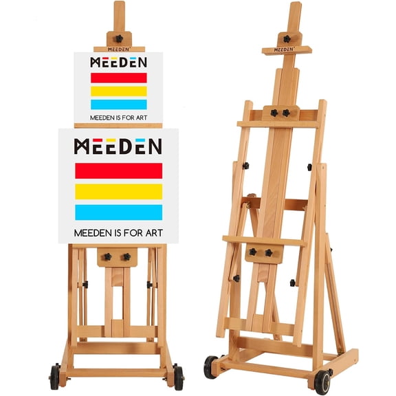 Meeden Versatile H-Frame Easel - 19” W x 21” D, 59" - 95" H