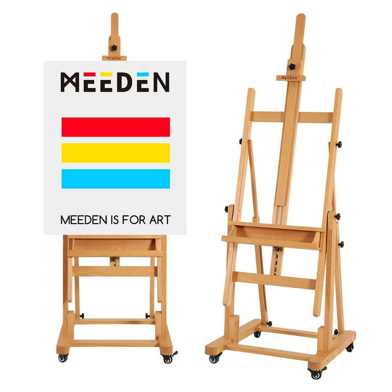 MEEDEN Artist Professional Heavy-Duty H-Frame Studio Easel - Solid 