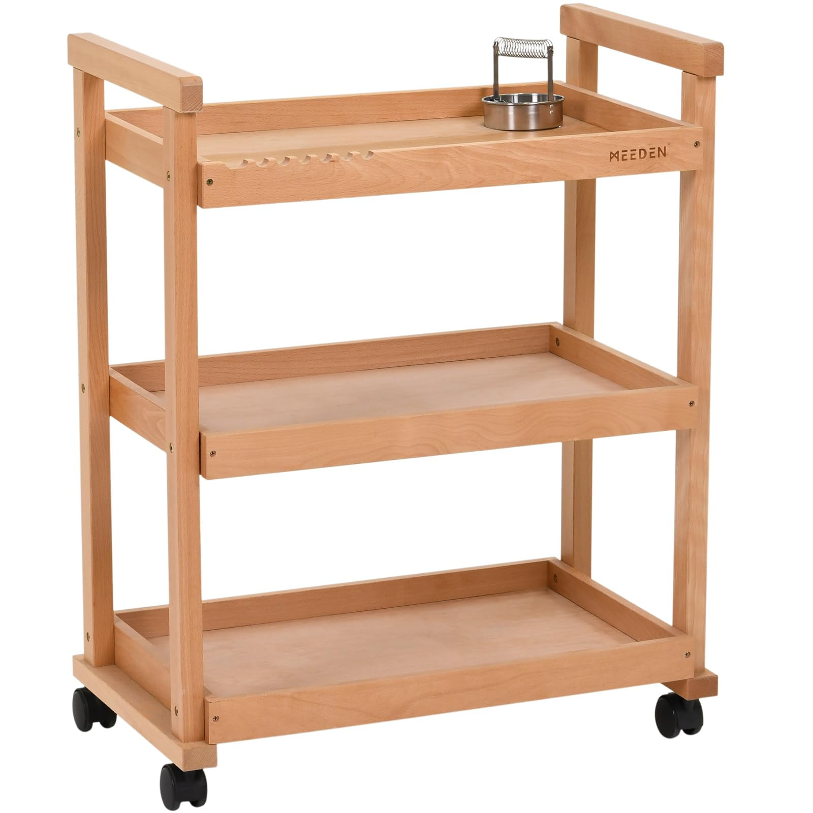 MEEDEN Rolling Art Cart Organizer, 3Tier Utility Storage Cart with