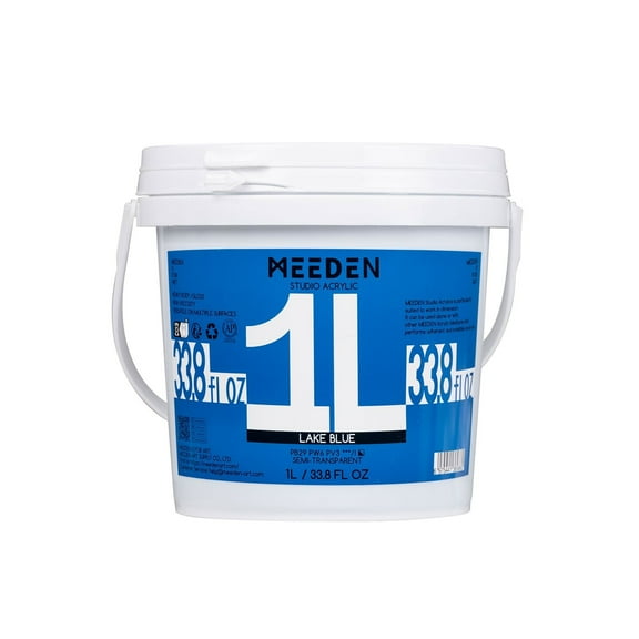 MEEDEN Studio Acrylic Paint-Lake Blue, 1L / 33.8 oz