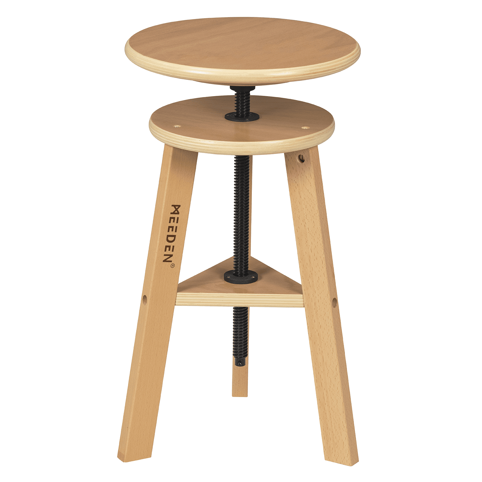 MEEDEN Wood Drafting Stool, Height Adjustable Artist Stool, Wood Art