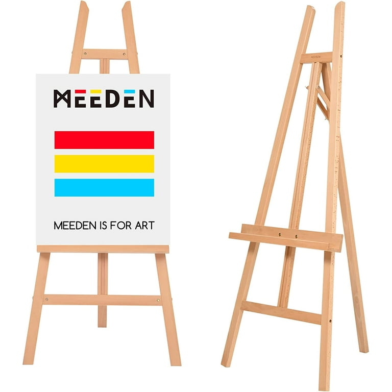 Nicpro Folding Easels for Display, 2 Pack 63 Inch Metal Floor Easel Stand  Tripod