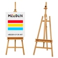thumbnail image 1 of MEEDEN Wooden Easel Stand for Painting, Studio Easel with Artist Tray, Beech Wood Art Easel for Adults, Holds Canvas up to 48", 1 of 7
