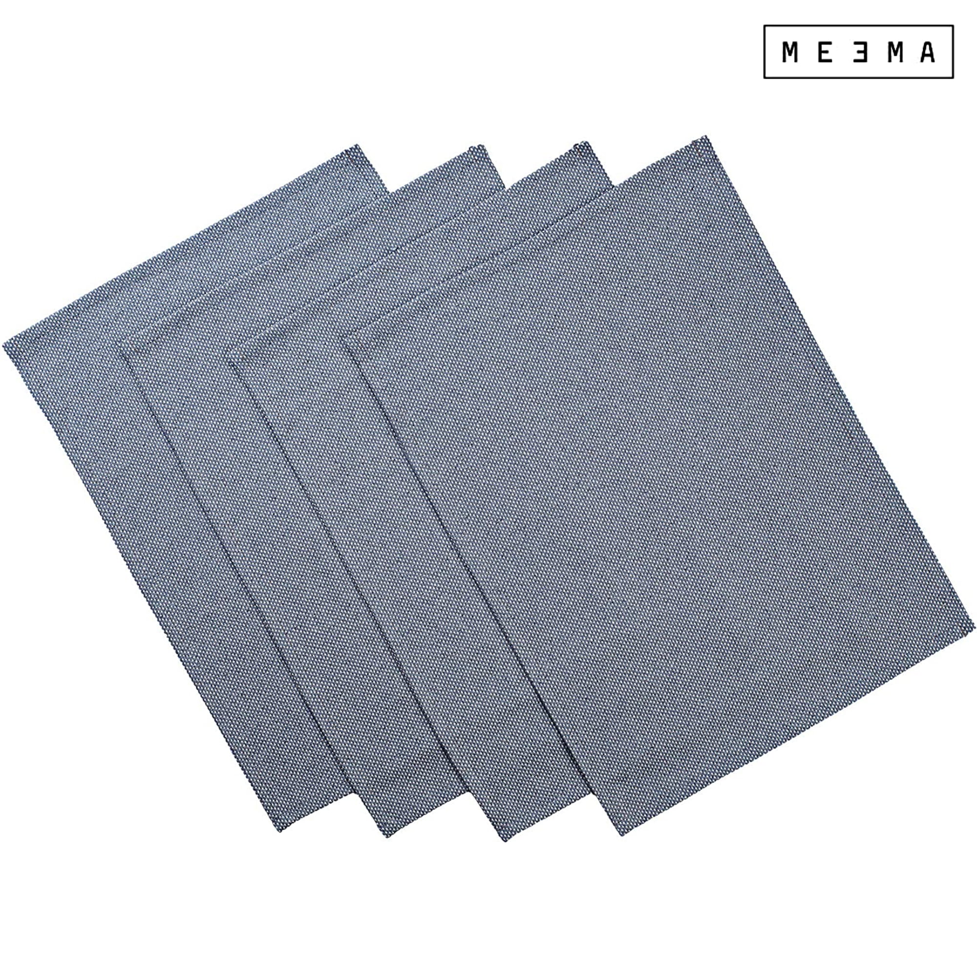 Denim Blue Cotton Fabric Placemats Set of 4