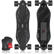 MEEPO Campus Electric Skateboard with Remote, 26.7 in Compact 7-Ply Maple E-Skateboard, Up to 16 MPH, 8 10 Mile Range, 4 Speed Modes, Smooth Braking, Carry Handle, for Teens & Beginners