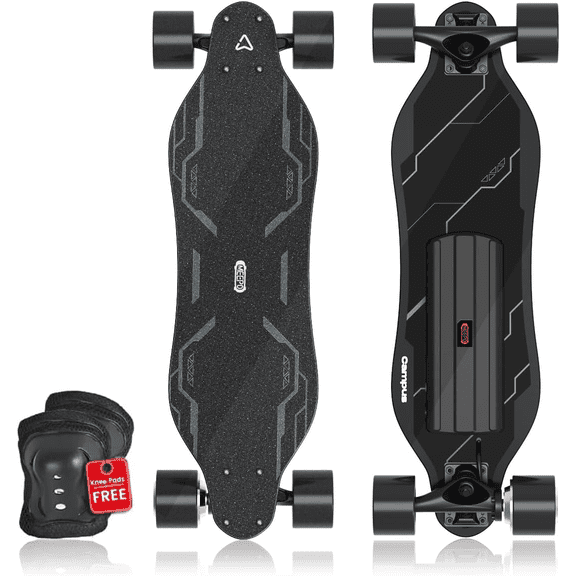 MEEPO Campus Electric Skateboard with Remote, Top Speed Up to 15 Mph, 4 Speed Smooth Braking, Easy Carry Handle Design, Suitable for Adults & Teens
