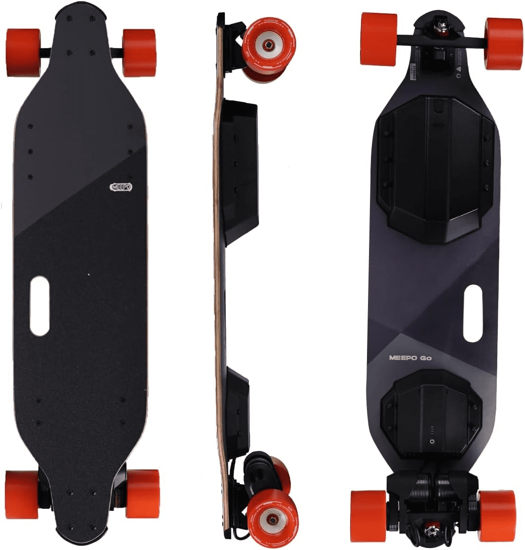 MEEPO Go Electric Skateboard with Remote, 2500W2 Powerful Belt Motors, 28MPH/45KPH Top SpeedUP to 28Mlies/45KM Range, Next-Generation Performance of Electric Cruiser, for Teens and Adults
