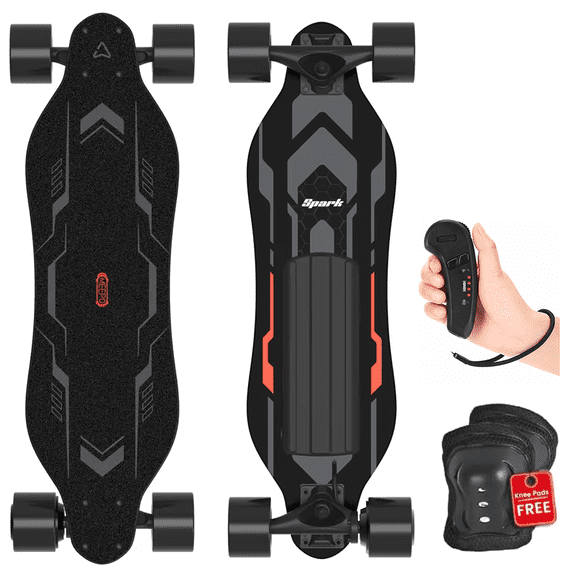 MEEPO Campus Spark 26.7" Electric Skateboard with Wireless Remote, Compact 7-Ply Maple E-Skateboard, Up to 16 MPH, 8–10 Mile Range, 4 Ride Modes, Smooth Brake, for Teen Riders & Beginners