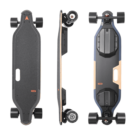 MEEPO V5 Electric Skateboard with Remote, Top Speed Up to 29 Mph, 4 Speed Smooth Braking, Easy Carry Handle Design, Suitable for Adults & Teens