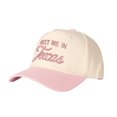 thumbnail image 1 of MEET ME IN Texas Letter Embroidered Color Block Trucker Hat Unisex Adjustable Cotton Breathable Fashion Cap for Travel Daily Wear, 1 of 10