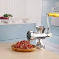 thumbnail image 1 of MEET Manual Meat Grinder, Heavy Duty Metal Food Grinder, Hand Operated Mincer, Sausage Maker Stuffer, Meat Mincers for Home Use, Kitchen (Silver), 1 of 9
